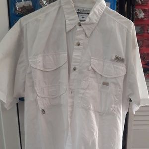 Men's white Columbia